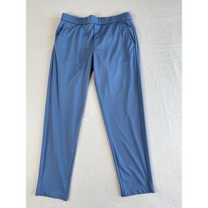 Bonobos Pants Mens Large Blue Performance Stretch Drawstring‎ Waist Travel Golf